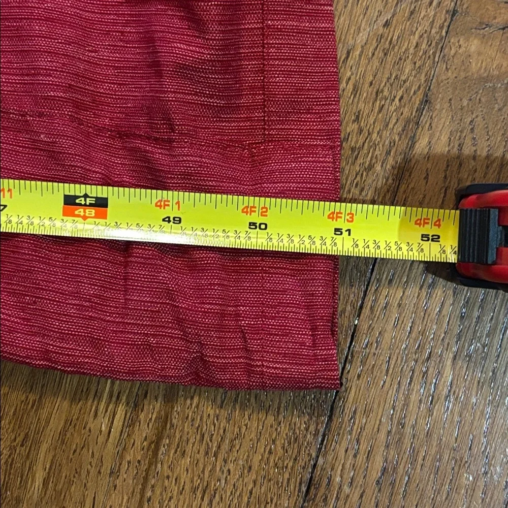 Threshold Curtains, Red, Good Used Condition, ~ 51 in x 83 in